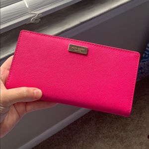 Kate Spade hot pink wallet